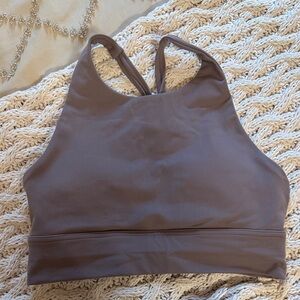 High-Neck Mauve Sports Bralette